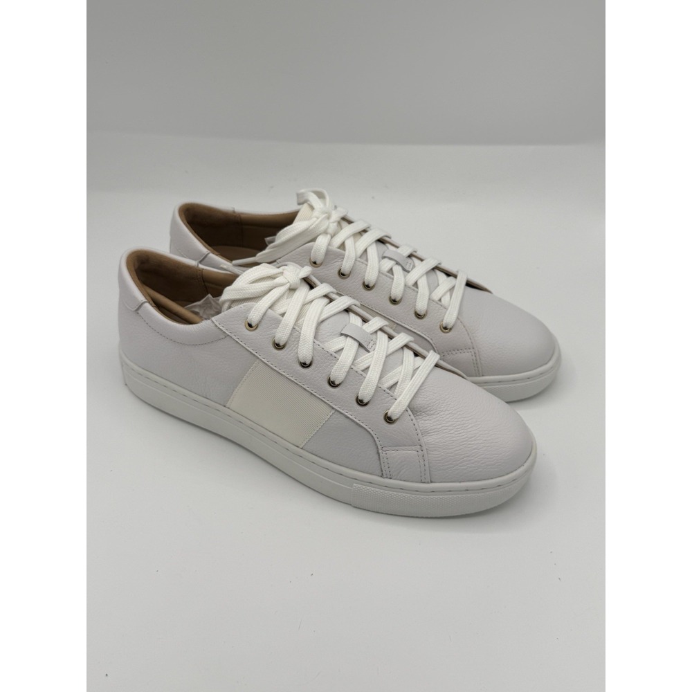 Club Monaco Jowenna Men's Lace-Up Sneakers White Leather/Canvas US 9